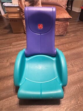 Vintage Purple & Teal Step 2 Rock N' Fold Child Size Gaming Chair